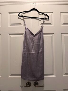 Free People Lavender Slip Mini Dress
